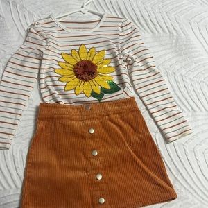 Adorable sunflower outfit
